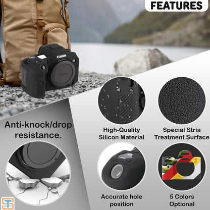 STSEETOP Canon EOS R5 Case-Protective Silicone DSLR Skin Cover
