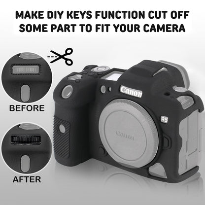 STSEETOP Canon EOS R5 Case-Protective Silicone DSLR Skin Cover