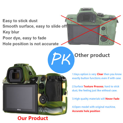 STSEETOP Nikon Z6 Z7 Case-Protective Silicone DSLR Skin Cover