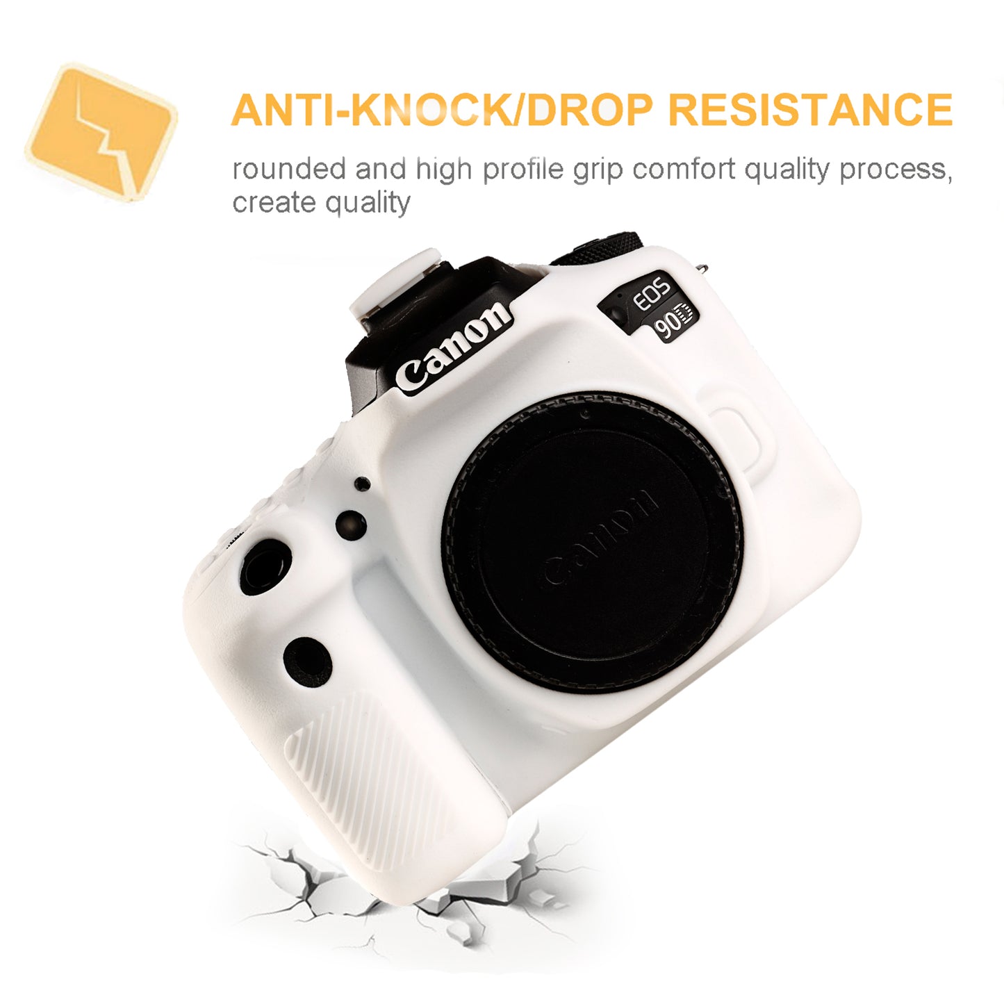 STSEETOP Canon EOS 90D Case-Protective Silicone DSLR Skin Cover