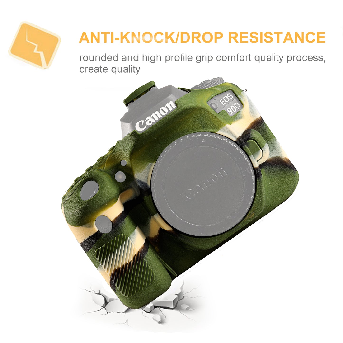 STSEETOP Canon EOS 90D Case-Protective Silicone DSLR Skin Cover