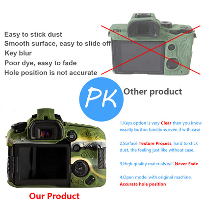 STSEETOP Canon EOS 90D Case-Protective Silicone DSLR Skin Cover